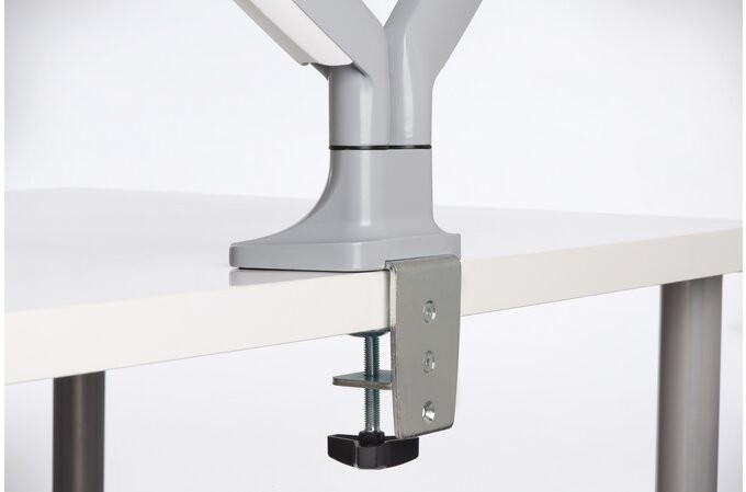 One-Touch Height Adjustable Dual Monitor Arm One-Touch Height Adjustable Dual Monitor Arm