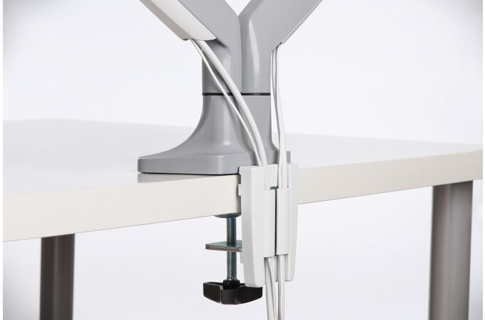 One-Touch Height Adjustable Dual Monitor Arm One-Touch Height Adjustable Dual Monitor Arm