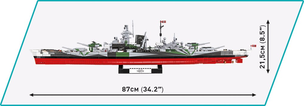Blocks Historical Collection Battleship Tirpitz 2810 elements Blocks Historical Collection Battleship Tirpitz 2810 elements