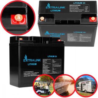 Battery LiFePO4 24AH 12.8V BMS EX.30424