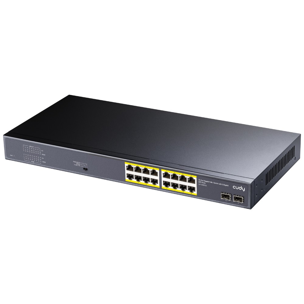 Switch GS1020PS2 16xGE PoE+ 200W 2xSFP Switch GS1020PS2 16xGE PoE+ 200W 2xSFP