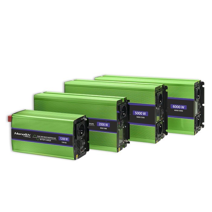 Pure Sine Wave Inverter Monolith, 600W, 1200W Pure Sine Wave Inverter Monolith, 600W, 1200W
