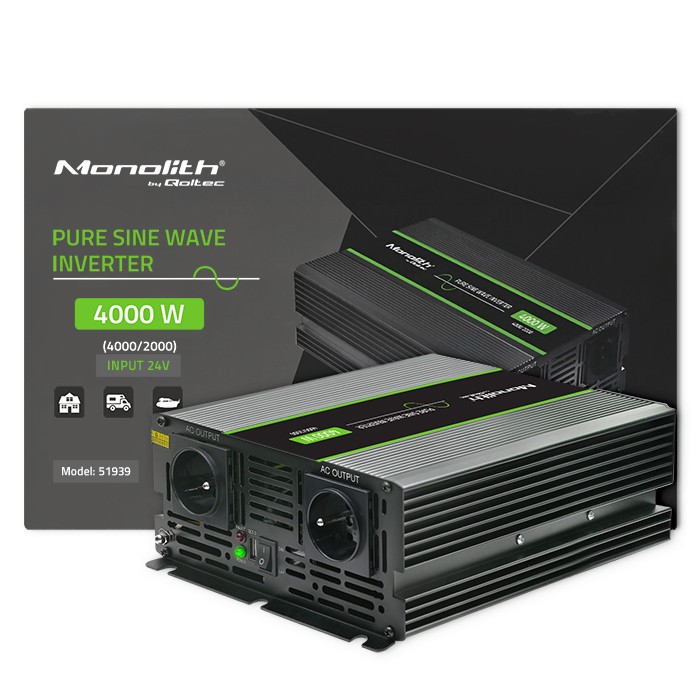 Pure Sine Wave Inverter Monolith, 2000W, 4000W Pure Sine Wave Inverter Monolith, 2000W, 4000W