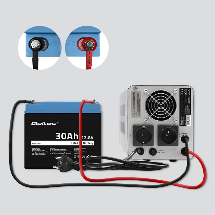 LiFePO4 battery 12.08V, 30Ah, 384Wh, BM LiFePO4 battery 12.08V, 30Ah, 384Wh, BM