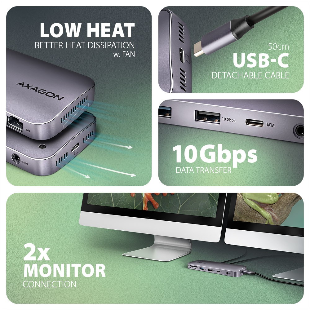 HMC-12GM2 USB hub 12in1 10Gbps HDMI DP LAN M.2 HMC-12GM2 USB hub 12in1 10Gbps HDMI DP LAN M.2