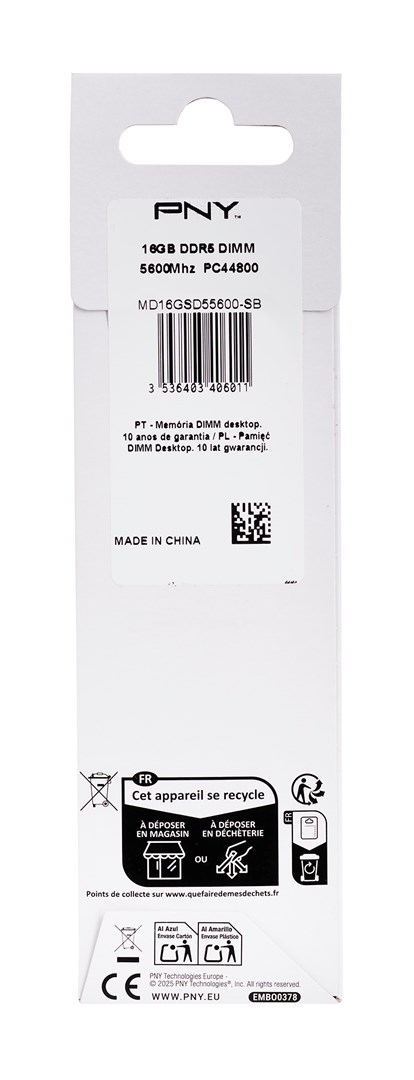 PamiÄÄ PNY Performance DDR5 16GB 5600MHz CL40 PamiÄÄ PNY Performance DDR5 16GB 5600MHz CL40