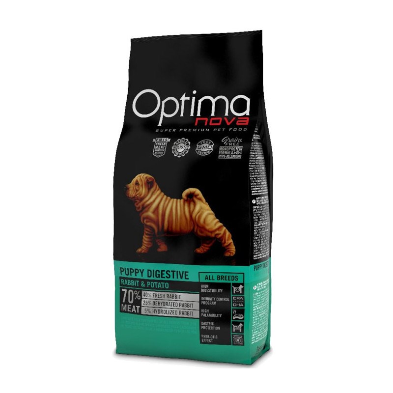 Optimanova Puppy Digestive Rabbit & Potato 12kg Optimanova Puppy Digestive Rabbit & Potato 12kg