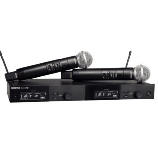 Shure SLXD24DE/SM58-G59 - dual digital wireless system with two transmitters/handheld microphones (470 - 514 MHz)