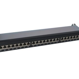 Alantec PK040 Patch panel STP cat.6A 24 ports LSA 1U 19