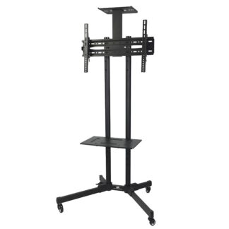 Maclean MC-661 Trolley TV Stand with Mounting Bracket and 2 Shelfs Maclean MC-661 Trolley TV Stand with Mounting Bracket and 2 Shelfs