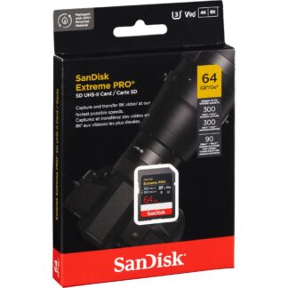 SanDisk ExtremePRO SDXC V90 64GB 300MB UHS-II SDSDXDM-064G-GN4IN SanDisk ExtremePRO SDXC V90 64GB 300MB UHS-II SDSDXDM-064G-GN4IN