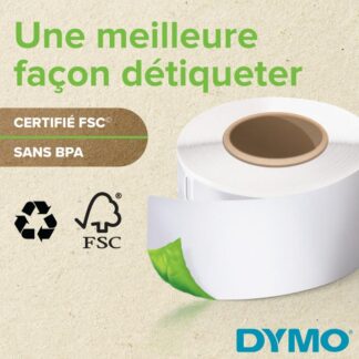 Ετικέτες αποστολής Dymo λευκές 54×101 mm (S0722420), συσκευασία 12 τεμαχίων.