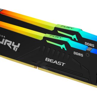 Kingston Technology FURY Beast 128GB 5600MT/s DDR5 CL40 DIMM (Kit of 2) RGB Kingston Technology FURY Beast 128GB 5600MT/s DDR5 CL40 DIMM (Kit of 2) RGB