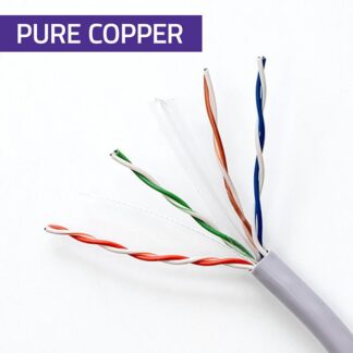 UTP patchcord cable CAT6 Copper Cu 100m grey