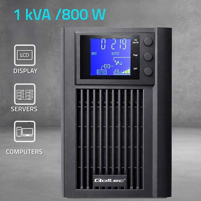 Pure Sine Wave UPS 1kVA 800W AVR LCD Pure Sine Wave UPS 1kVA 800W AVR LCD
