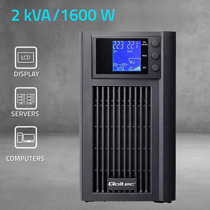 Pure Sine Wave UPS 2kVA 1600W AVR LCD Pure Sine Wave UPS 2kVA 1600W AVR LCD