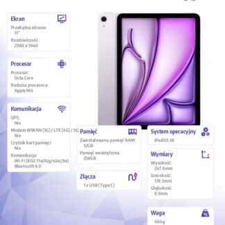 iPad Air 11 inches WiFi 256GB Blue