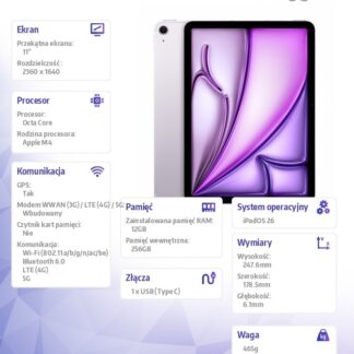 iPad Air 11 inches WiFi + Cellular 256GB Purple