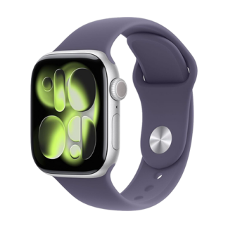 Watch Apple Watch Series 11 (2025) GPS 46mm Silver Aluminium Case with Purple Fog Sport Band M/L - Silver