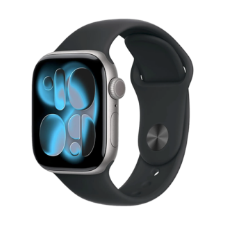 Watch Apple Watch Series 11 (2025) GPS 42mm Space Grey Aluminium Case with Black Sport Band S/M - Black