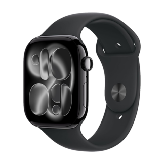 Watch Apple Watch Series 11 (2025) GPS 46mm Jet Black Aluminium Case with Black Sport Band M/L - Black