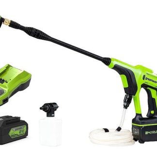 24V Pressure Washer GREENWORKS G24PWK4 - Charger + 4Ah Battery Pack - 5105307UB