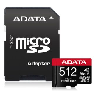 ADATA High Endurance 512 GB MicroSDXC UHS-I Class 10 ADATA High Endurance 512 GB MicroSDXC UHS-I Class 10