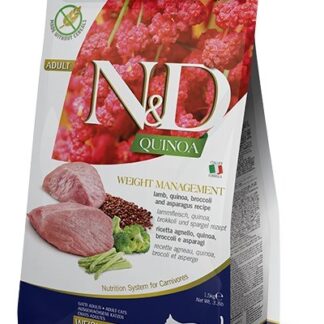 FARMINA N&D Quinoa Weight Management Lamb&Broccoli - dry cat food - 5 kg