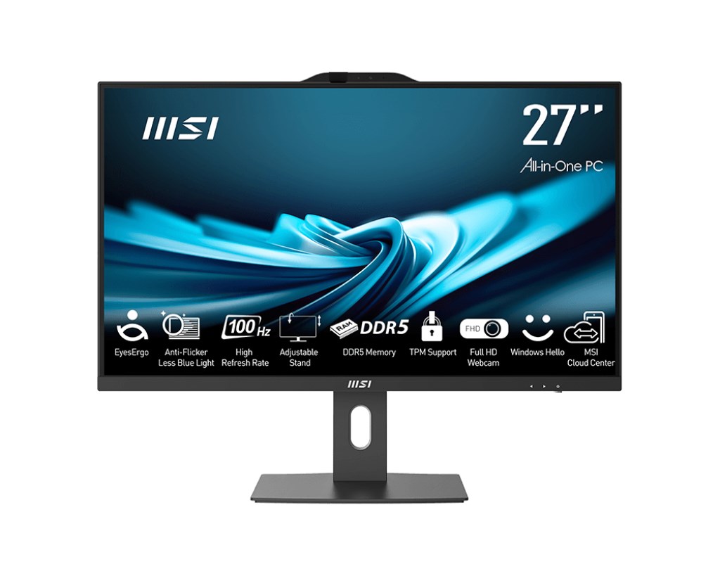MSI AIO PRO AP272P 14M-886XEU i7-14700 27 IPS LED FHD Non-Touch Anti-Glare 16GB SSD1TB M.2 AX211 WiFi 6E NoOS Black / without mouse and keyboard/ MSI AIO PRO AP272P 14M-886XEU i7-14700 27 IPS LED FHD Non-Touch Anti-Glare 16GB SSD1TB M.2 AX211 WiFi 6E NoOS Black / without mouse and keyboard/
