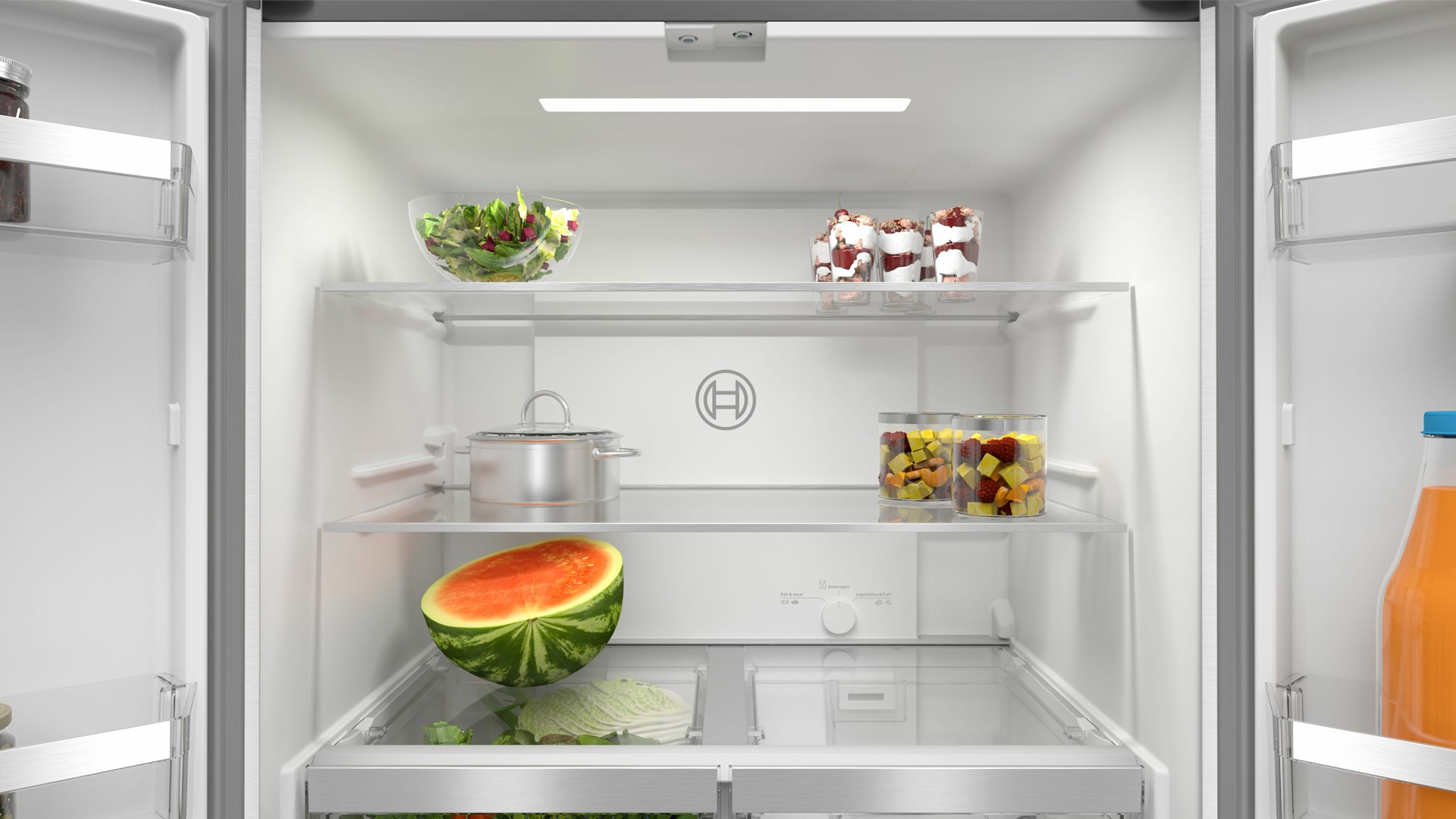 Bosch Serie 4 KMC85LBEA side-by-side refrigerator Freestanding 547 L E Black Bosch Serie 4 KMC85LBEA side-by-side refrigerator Freestanding 547 L E Black