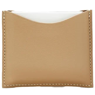La Bouche Rouge Camel Leather Compact Case