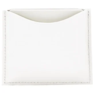 La Bouche Rouge White Leather Compact Case