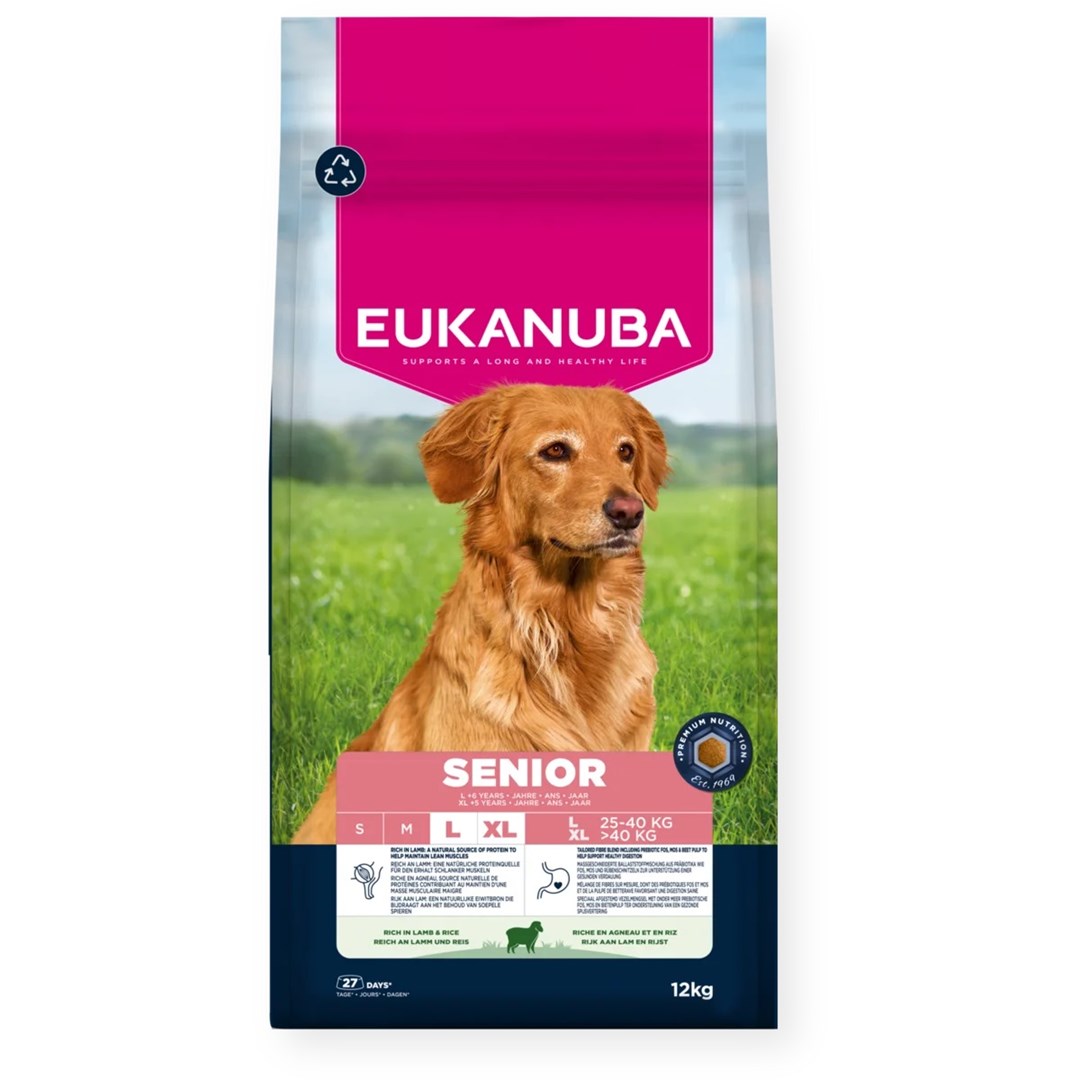 EUKANUBA Senior L XL Rich in lamb & rice - dry dog food - 12kg EUKANUBA Senior L XL Rich in lamb & rice - dry dog food - 12kg