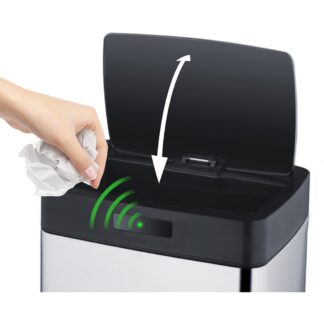 Non-contact stainless steel waste bin LT8044