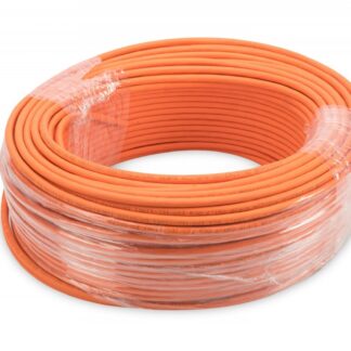 Category 7 installation data cable, S/FTP, Dca, solid conductor, AWG 23/1, LSOH, 100 m, orange