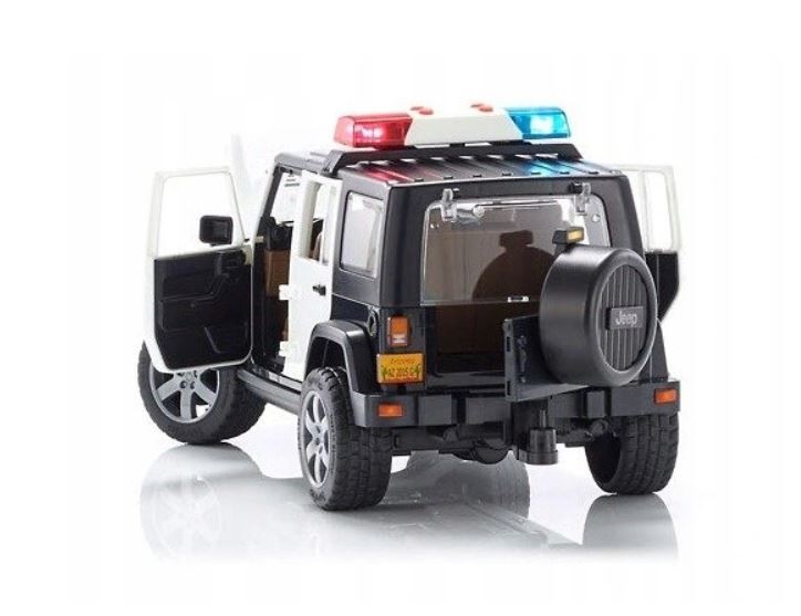 Bruder Jeep Wrangler Rubicon Police with figurine Bruder Jeep Wrangler Rubicon Police with figurine