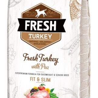 BRIT Fresh Turkey & Pea Fit & Slim - Dry dog food Turkey with pea - 12 kg
