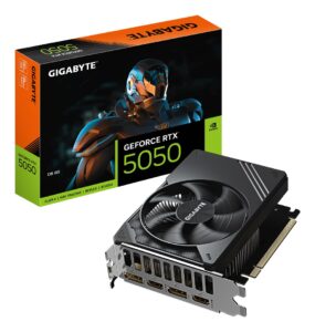 GIGABYTE GeForce RTX 5050 D6 8G Graphics Card - 8GB GDDR6  128bit  PCI-E 5.0  2572MHz Core Clock  2 x DP  2 x HDMI  NVIDIA DLSS 4  GV-N5050D6-8GD