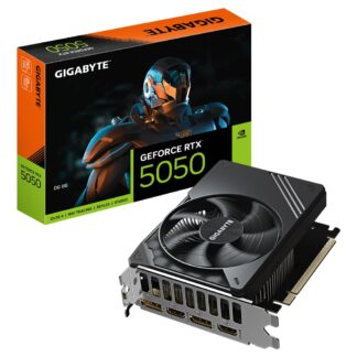 GIGABYTE GeForce RTX 5050 D6 8G Graphics Card - 8GB GDDR6  128bit  PCI-E 5.0  2572MHz Core Clock  2 x DP  2 x HDMI  NVIDIA DLSS 4  GV-N5050D6-8GD