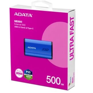 External SSD Disk SE880 500 GB USB3.2A/C Gen2x2 Blue