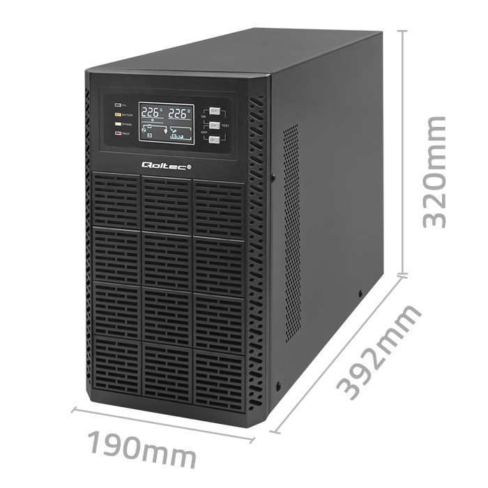 UPS 3kVA, 3000W, PF 1.0 LCD, EPO, USB, On line UPS 3kVA, 3000W, PF 1.0 LCD, EPO, USB, On line