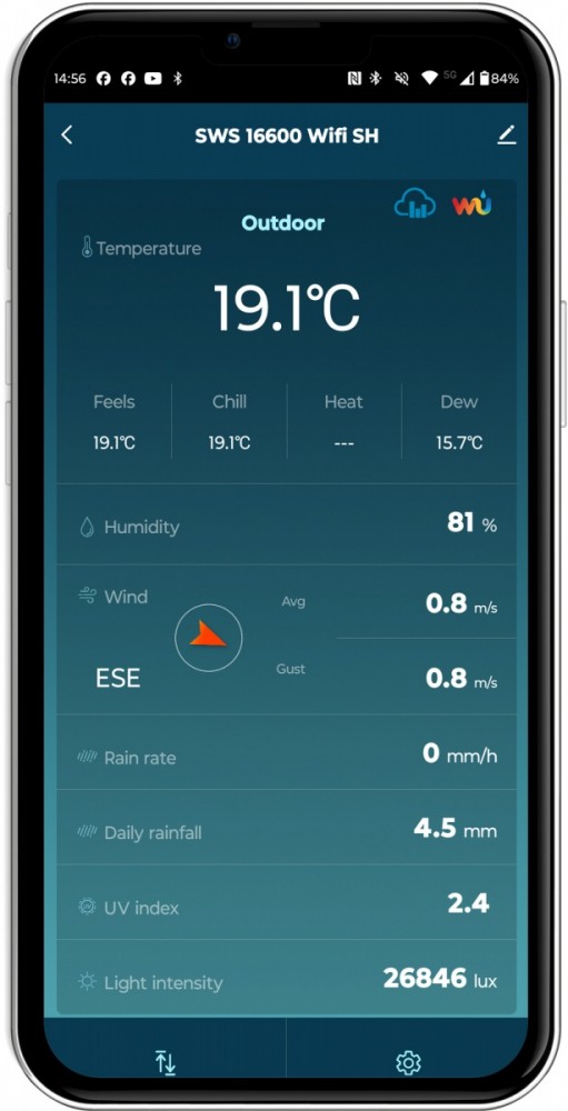 Weather station SWS 16600 WiFi 7 in 1 Weather station SWS 16600 WiFi 7 in 1