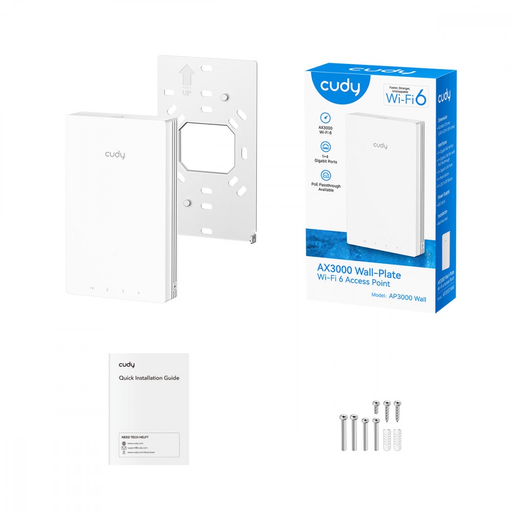 Access Point AX3000 Gigabit Wall-Plate Wi-Fi 6 Access Point Access Point AX3000 Gigabit Wall-Plate Wi-Fi 6 Access Point