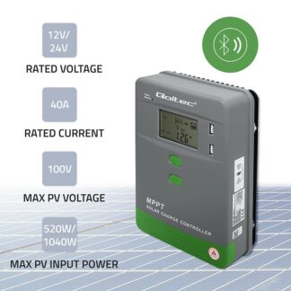 Solar charge controller MPPT 40A 12V 24V LCD