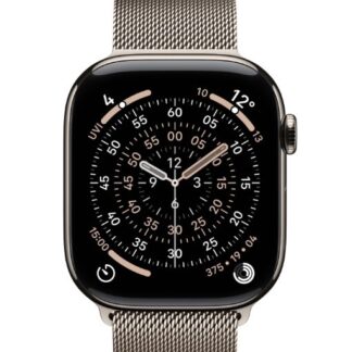 Apple Watch Series 11 GPS + Cellular 42mm Natural Titanium Case with Natural Milanese Loop