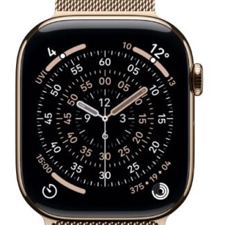Watch Series 11 GPS + Cellular 42mm Gold Titanium Case with Gold Milanese Loop