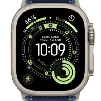 Watch Ultra 3 GPS + Cellular 49mm Natural Titanium Case with Blue/Bright Blue Trail Loop - M/L