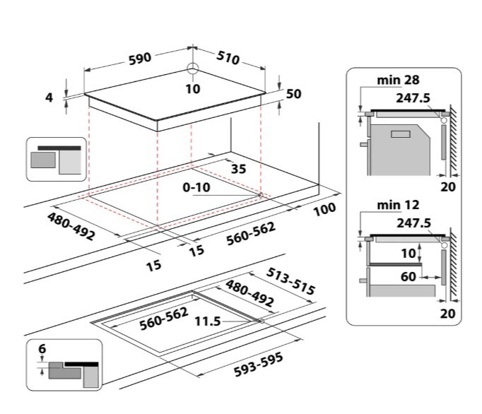 WLB6860NES Induction Hob WLB6860NES Induction Hob