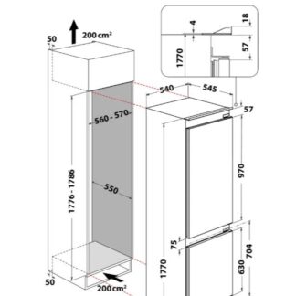 Fridge Freezer WHC18T322 BI