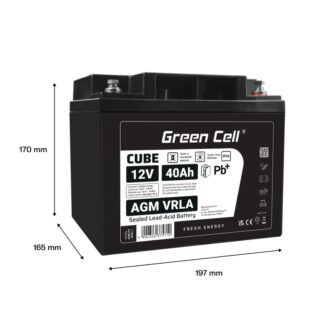 Battery AGM VRLA 12V 40Ah IP54